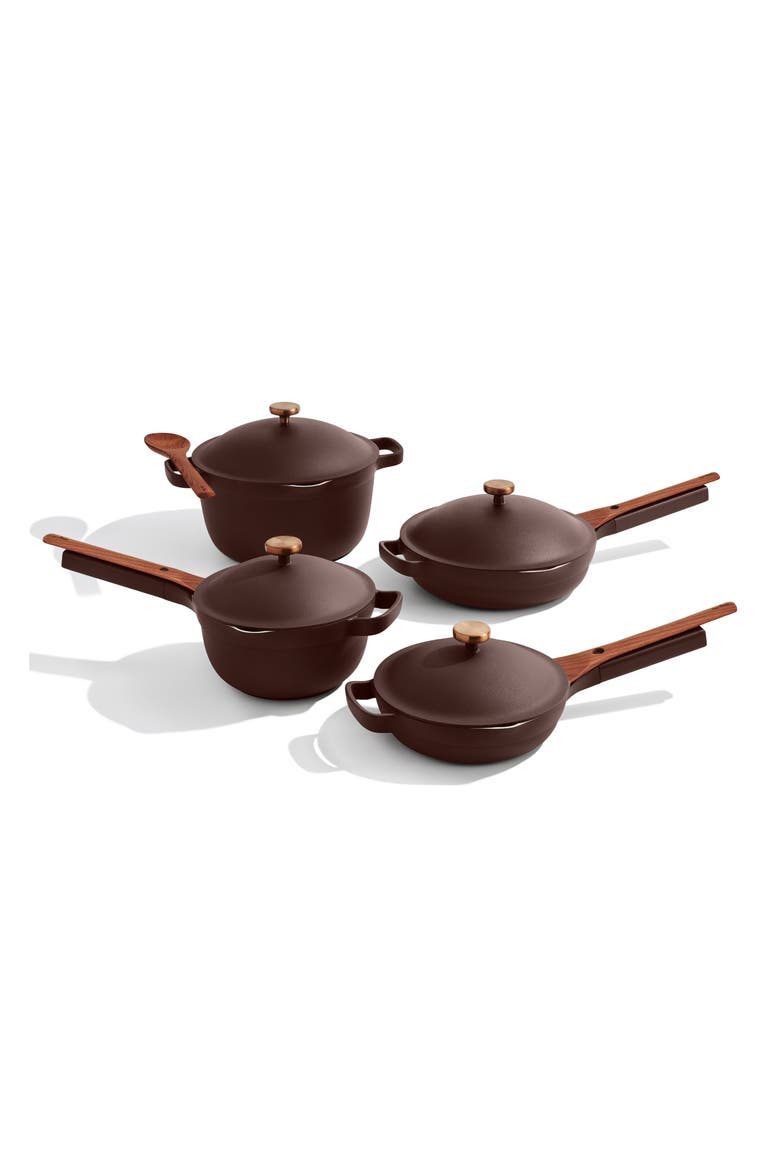 4-Piece Cookware Set, Main, color, ESPRESSO