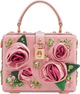 Dolce&Gabbana The Dolce Raso Raso Satin & Leather Box Bag