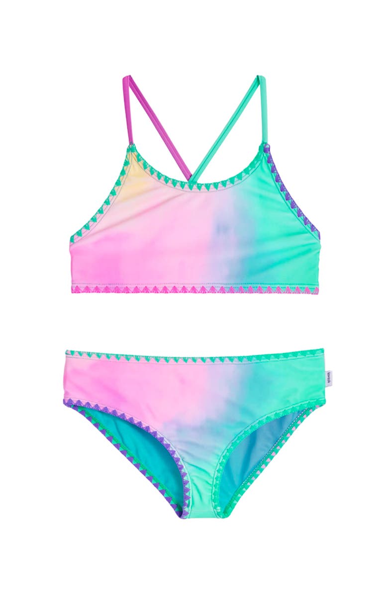 Limeapple Gradient Printed Bikini Set, Main, color, Multicolor