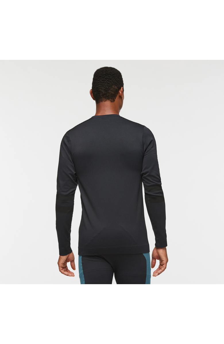 Cotopaxi Debajo Seamless Baselayer Crew - Men's, Alternate, color, Cotopaxi Black
