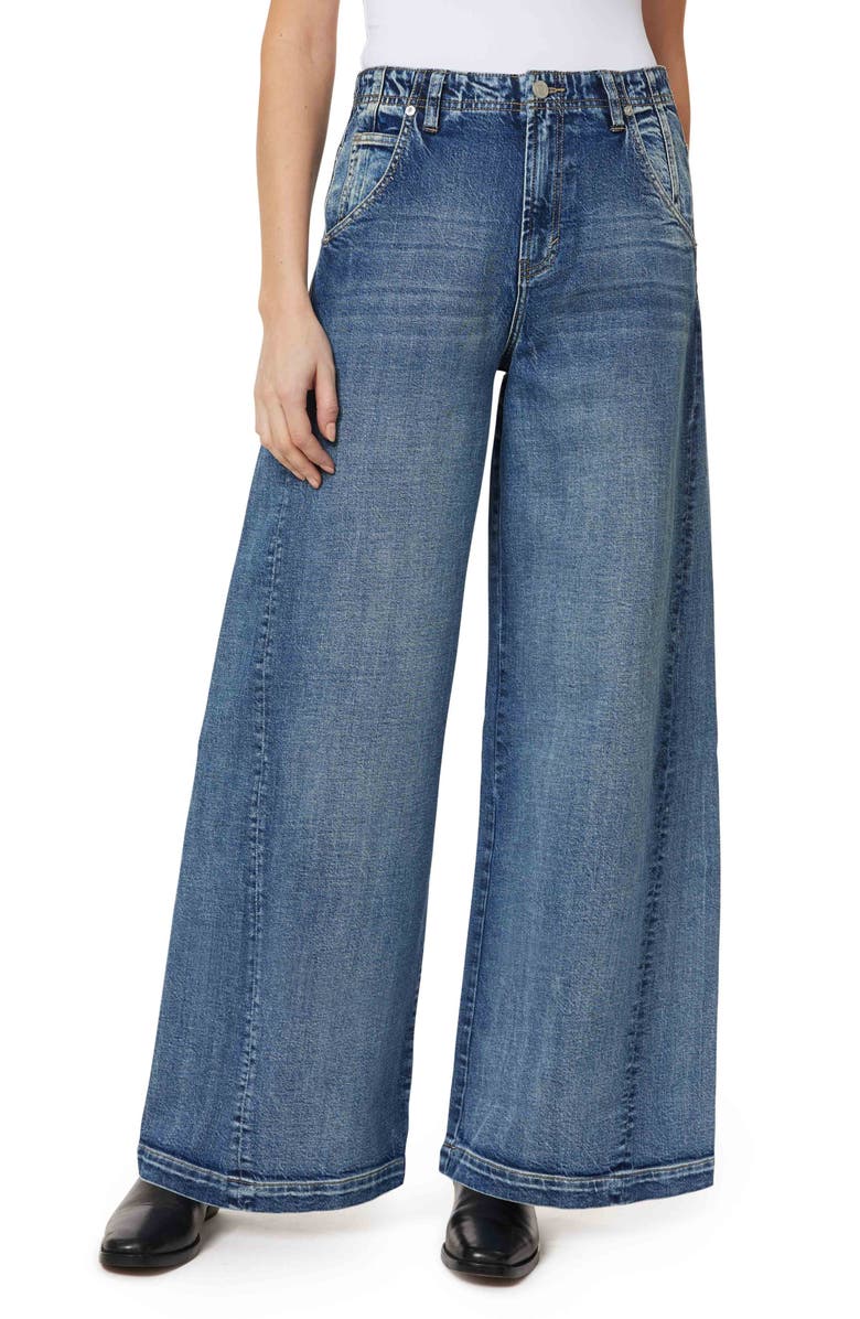 Habitual Relaxed Wide Leg Jeans, Main, color, Marine