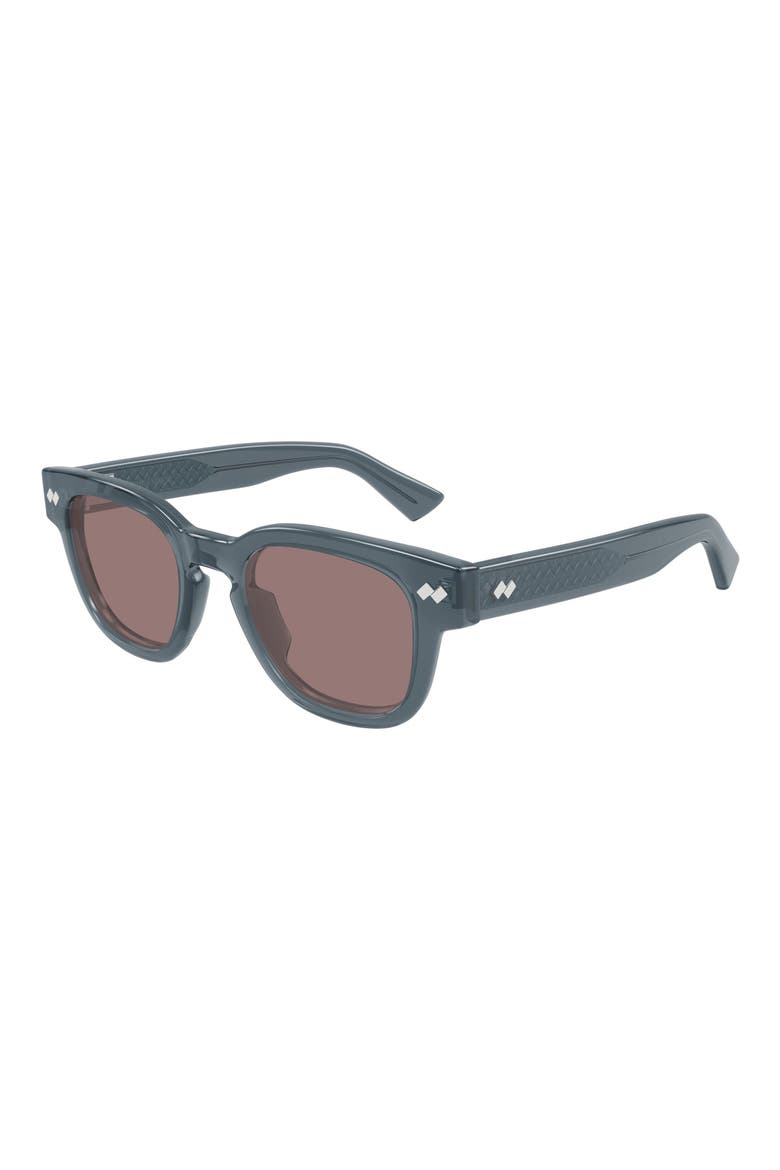 48mm Small Round Sunglasses, Alternate, color, GREY