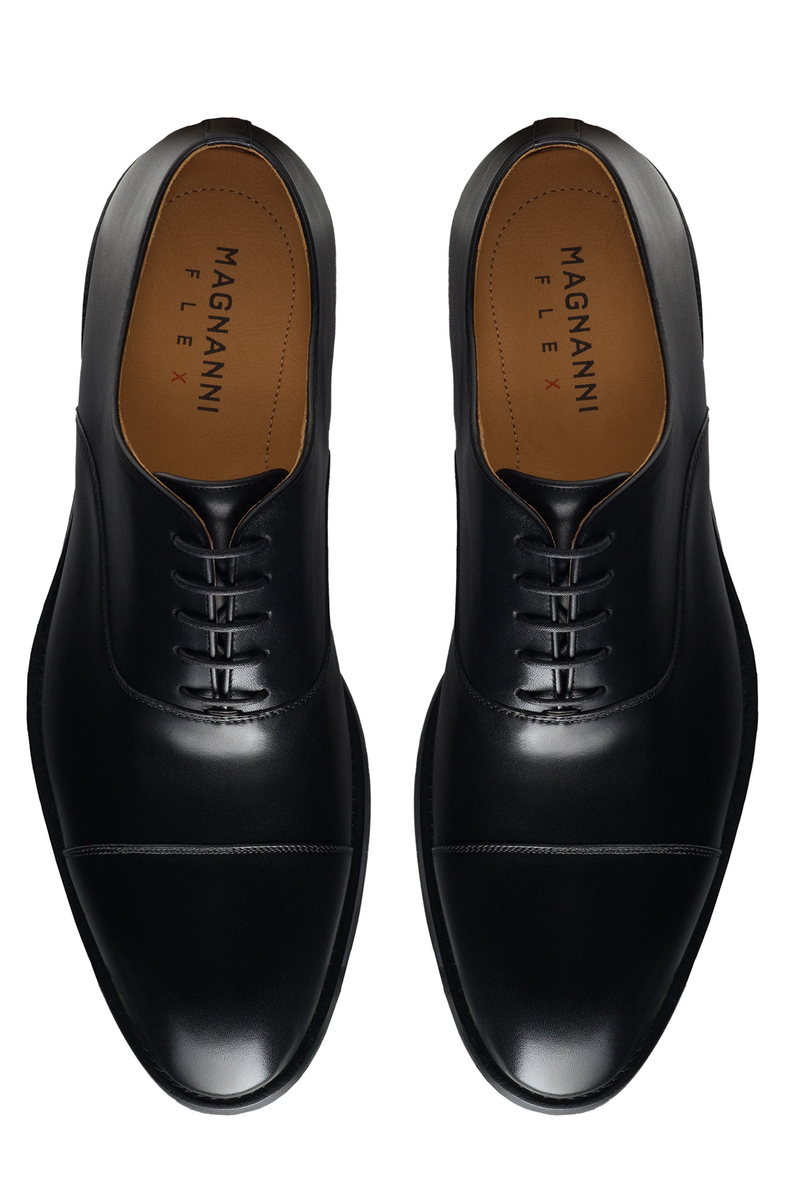 Magnanni Mayon Water Resistant Cap Toe Derby, Alternate, color, Black