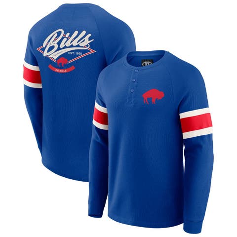 Men
s Darius Rucker Collection by Fanatics Royal Buffalo Bills Waffle-Knit Raglan Long Sleeve Henley T-Shirt
