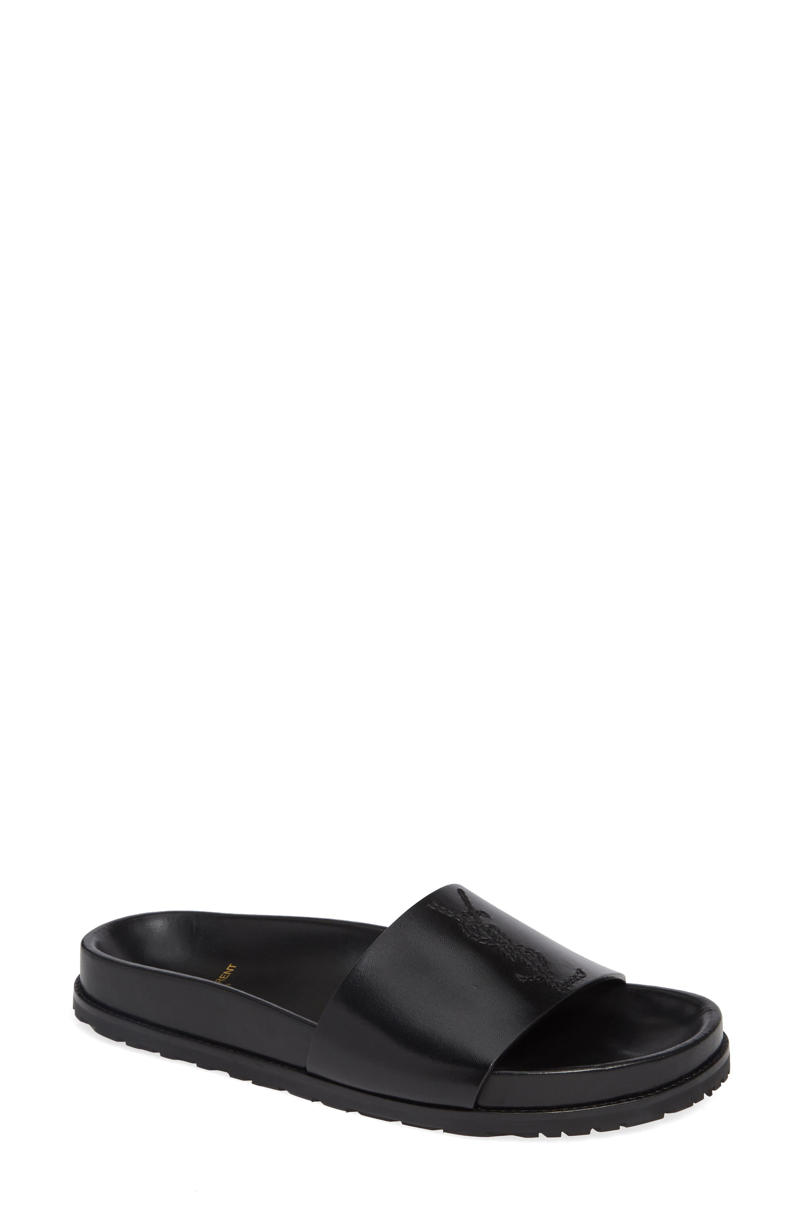 Saint Laurent Joan Slide Sandal, Main, color, 