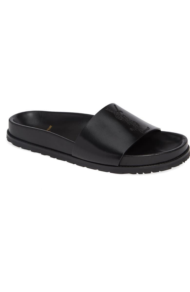 Saint Laurent Joan Slide Sandal, Main, color,