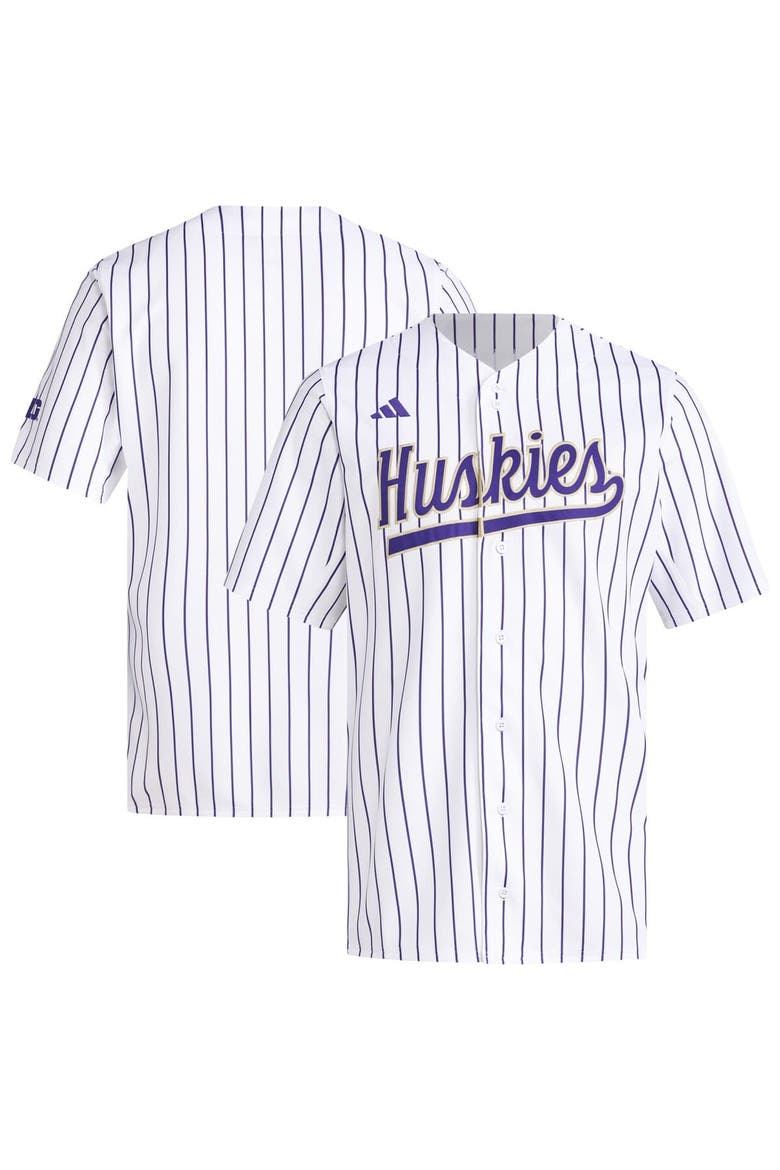 Men's adidas  White Washington Huskies Replica Baseball Jersey, Main, color, White