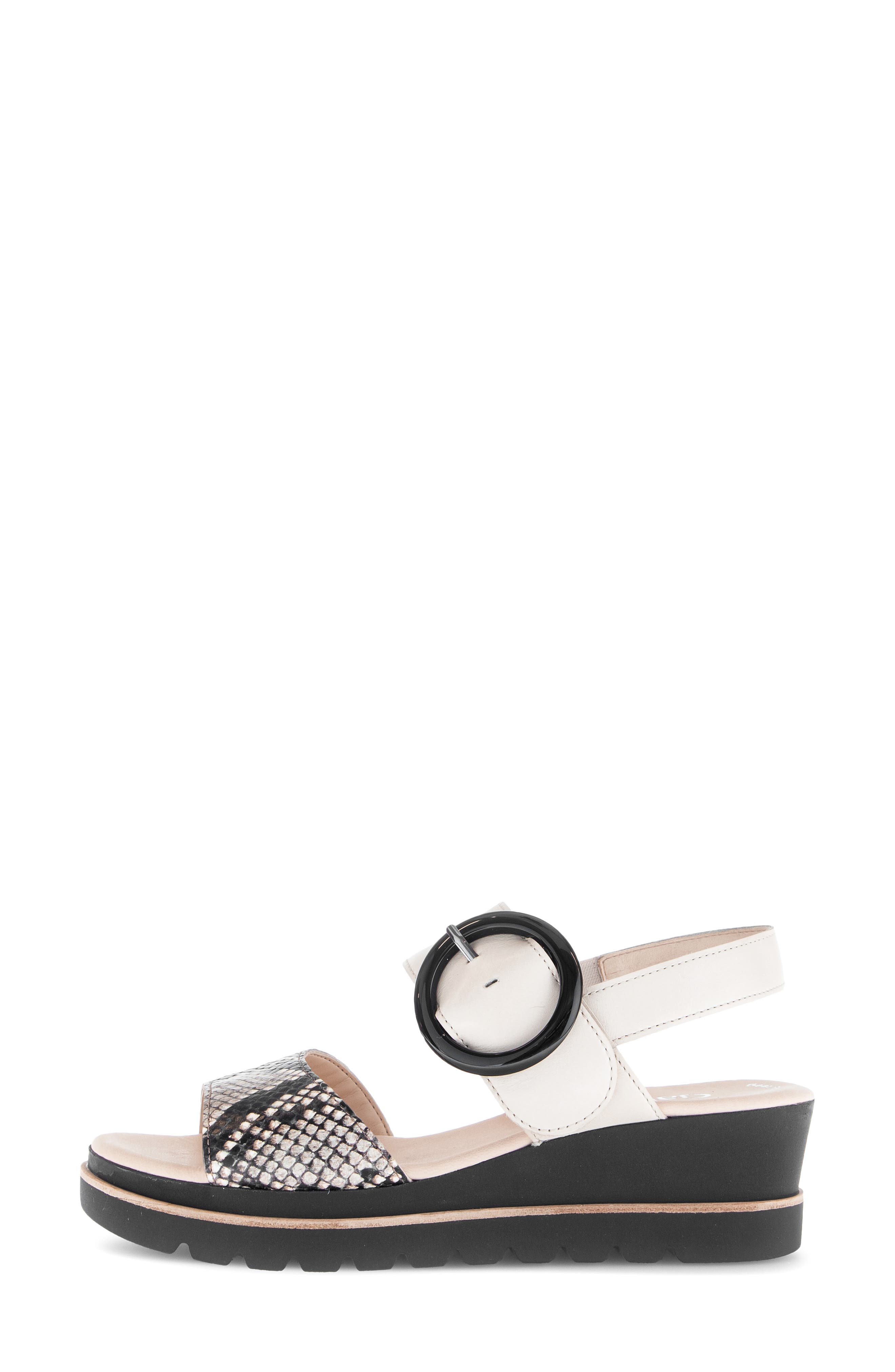 Quarter Strap Wedge Sandal, Alternate, color, MUSCHEL