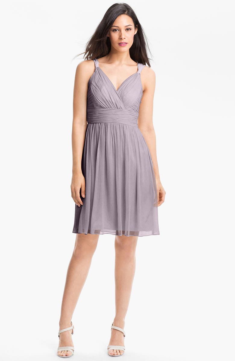 Donna Morgan 'Jackie' Ruched Chiffon Dress, Main, color,