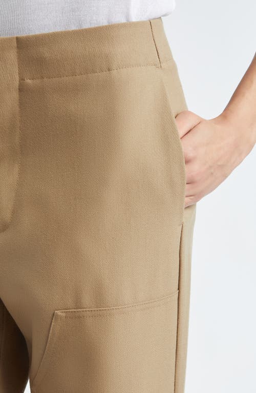 Bite Studios Worker Wool Twill Trousers In Beachwood