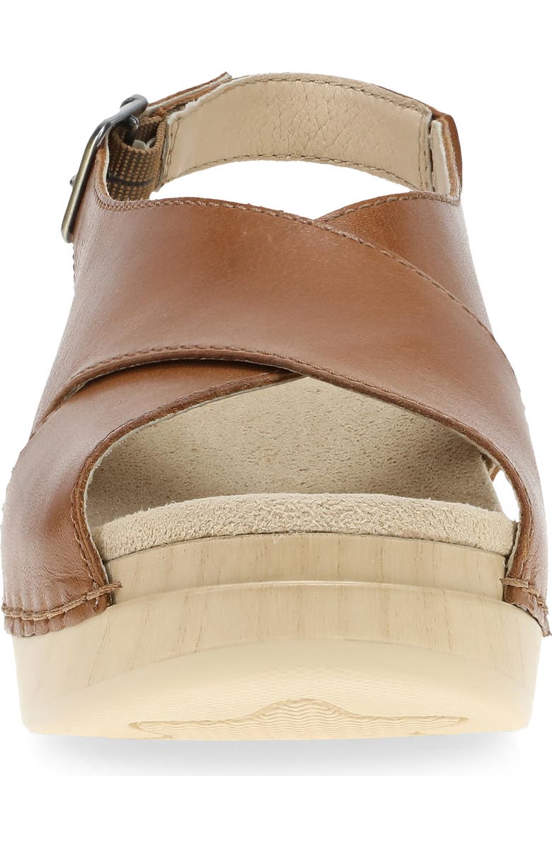 Dansko Sloane Slingback Platform Sandal, Alternate, color, Tan Calf