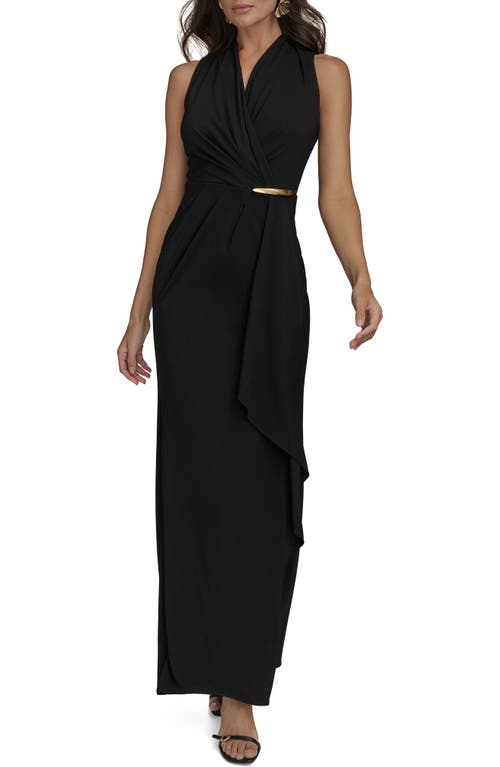 Donna Karan New York Sleeveless Gown In Black