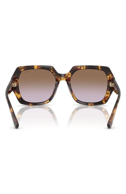 Vogue 55mm Irregular Sunglasses In Blond Havana