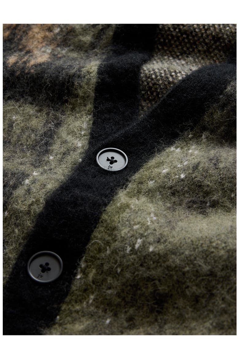 Dio Multicolor Jacquard Cardigan, Alternate, color, TEAKWOOD