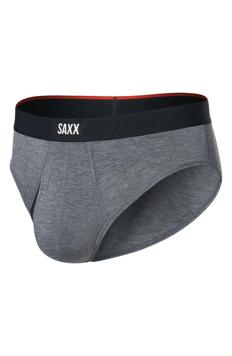 SAXX Vibe Xtra Soft Comfort Briefs, Alternate, color, Dark Grey Heather