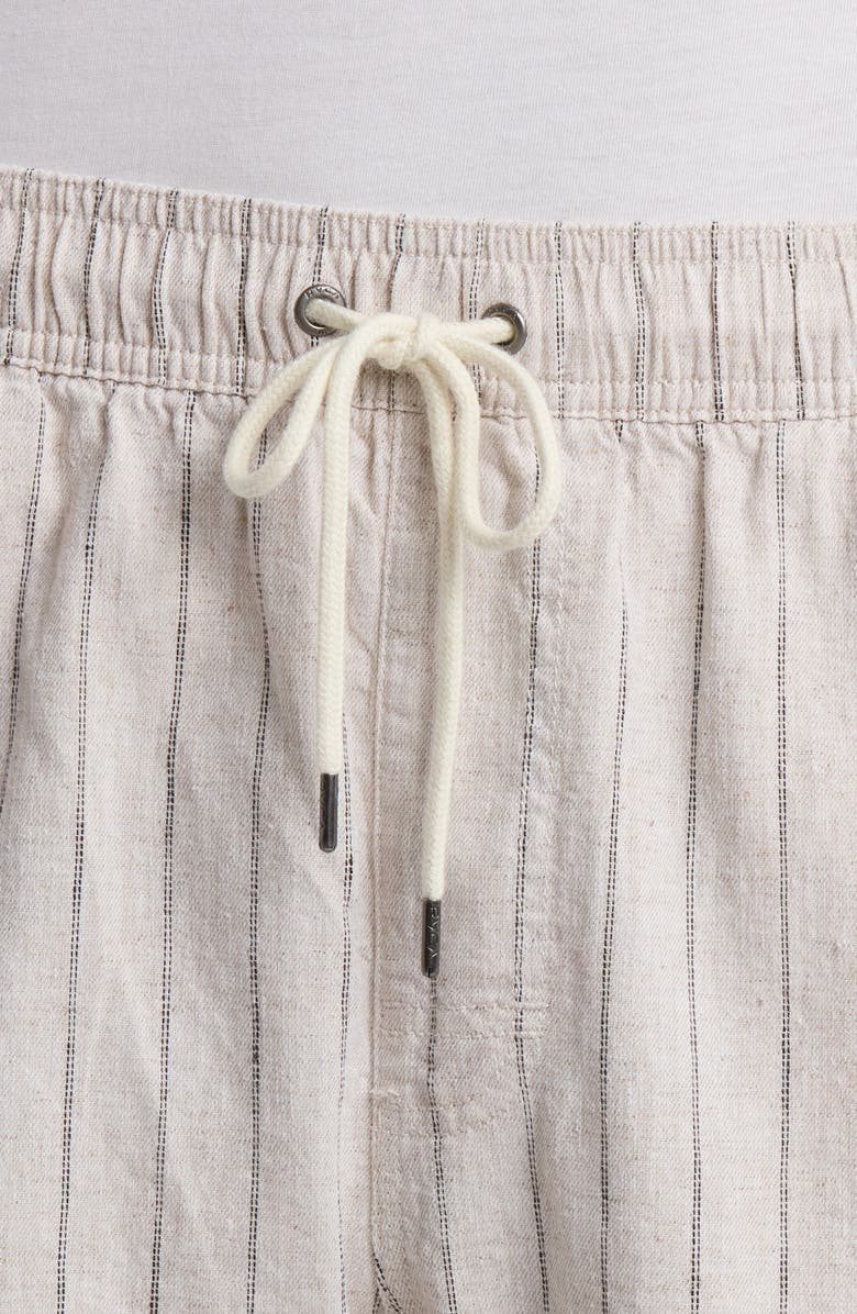 RVCA Sands Stripe Cotton Drawstring Shorts, Alternate, color,