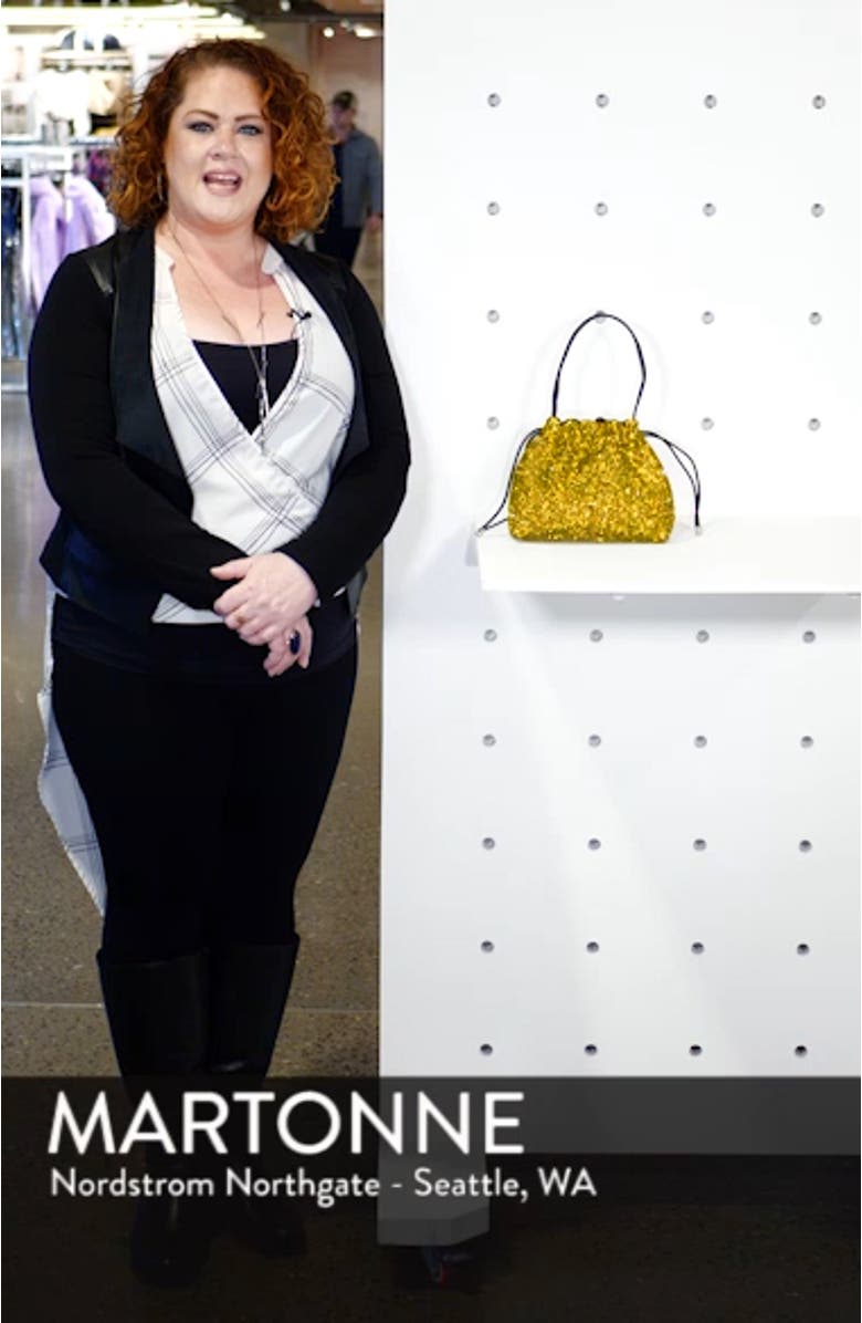 Dina Diamante Drawstring Bag, sales video thumbnail