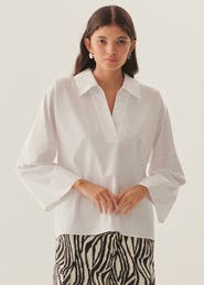 Exquise Lucia V Neck Blouse