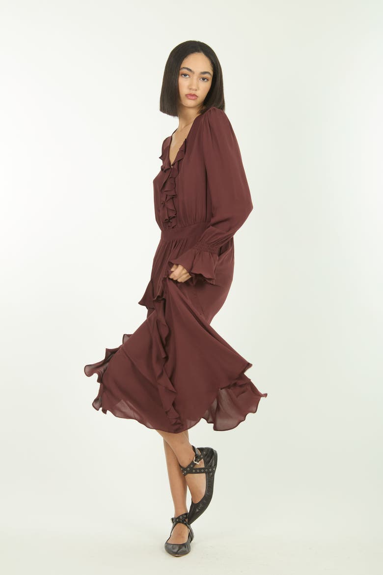 Warby Dress, Alternate, color, Mulberry