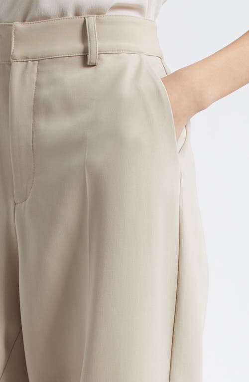 Cinq À Sept Mesa Wide Cuff Pants In Khaki/white