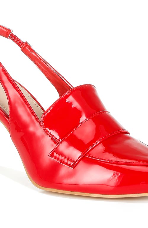 Rag & Co Women's Voisin Slingback Loafer Sandals In Red In Red