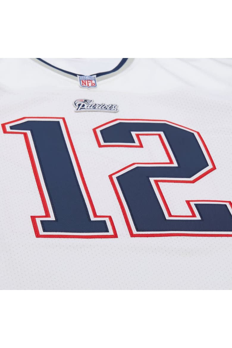 Men's Mitchell & Ness Tom Brady White New England Patriots 2000 Big & Tall Legacy Replica Jersey, Alternate, color, White