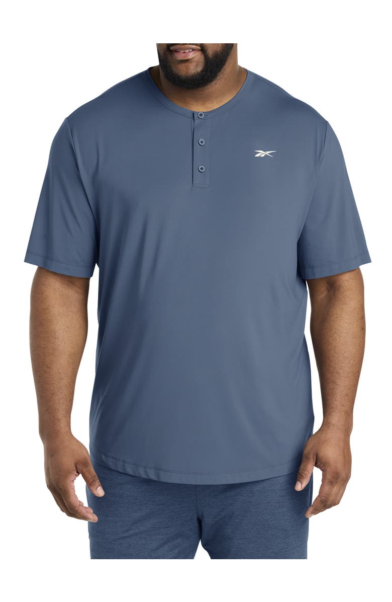 Reebok Big & Tall Performance Perfect Henley T-Shirt, Main, color, 