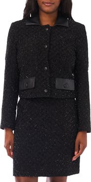 Vince Camuto Metallic Crop Jacket