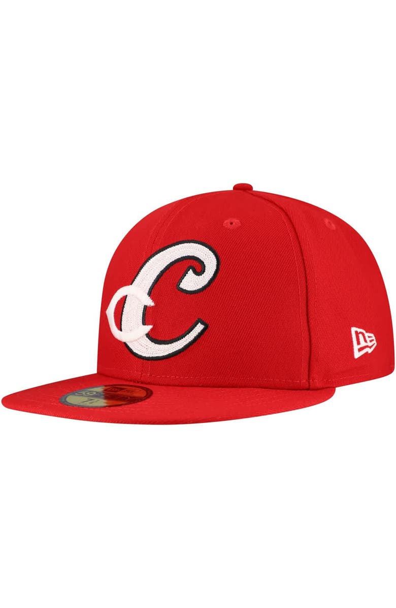 New Era Men's New Era Red Cincinnati Reds  Duo Logo 2.0 59FIFTY Fitted Hat, Main, color, Red