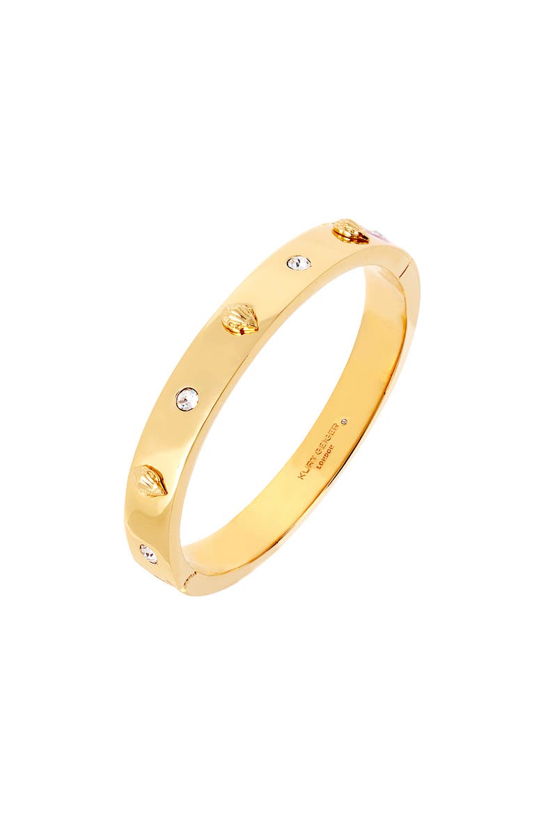 Crystal Hinge Bangle, Main, color, SHINY GOLD