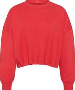 nuuds Cinch Waist Fleece Sweatshirt