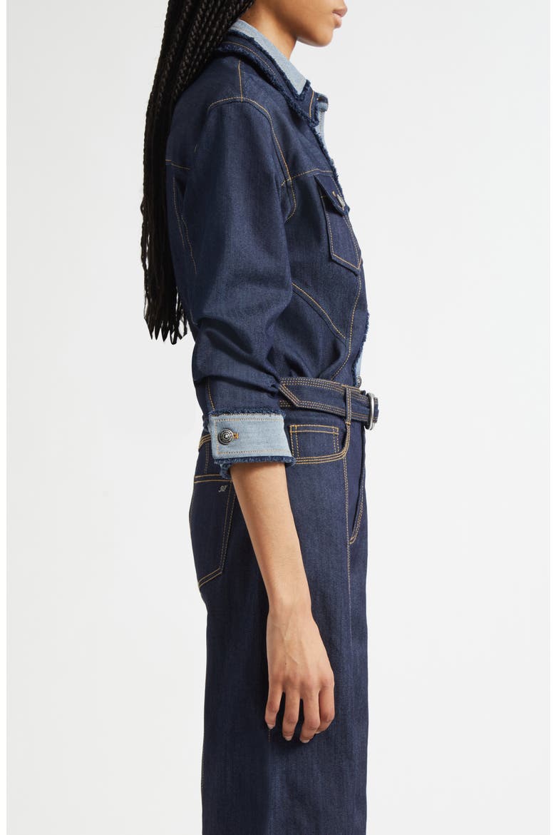 Canyon Crop Denim Jacket, Alternate, color, INDIGO
