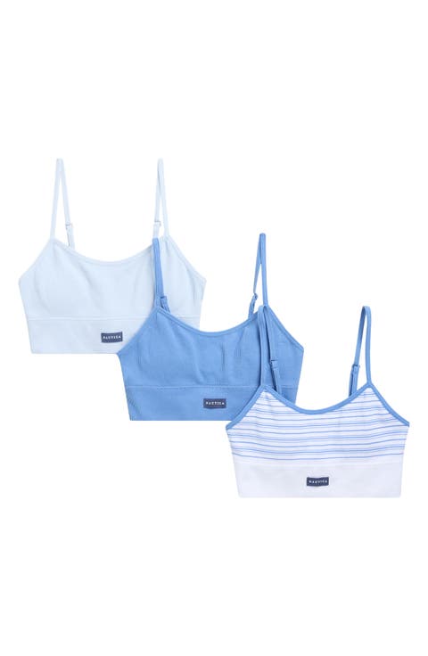 Kids' 3-Pack Jacquard Bralettes