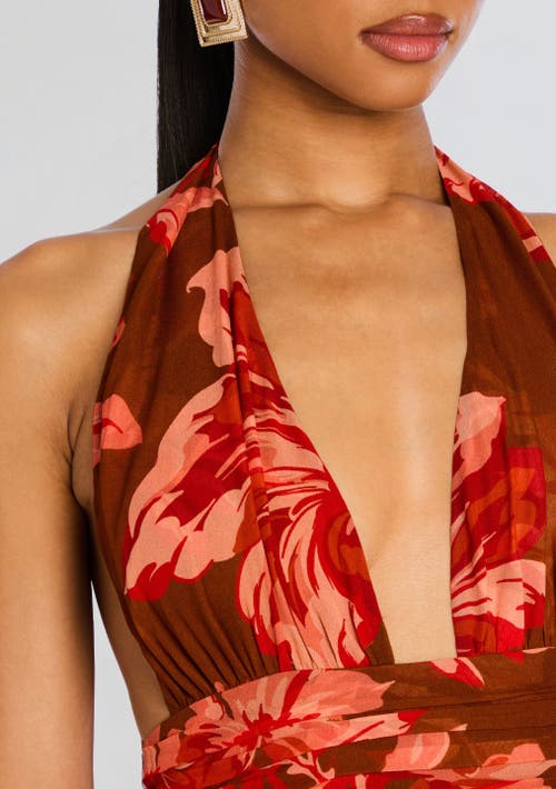Retroféte Nylah Dress In Geranium Reverie