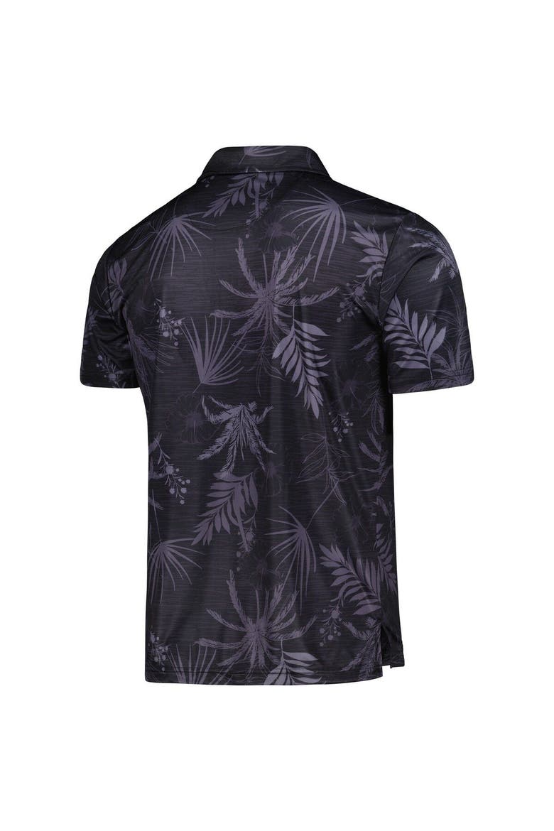 Men's Colosseum Black Colorado Buffaloes Palms Team Polo, Alternate, color, Black
