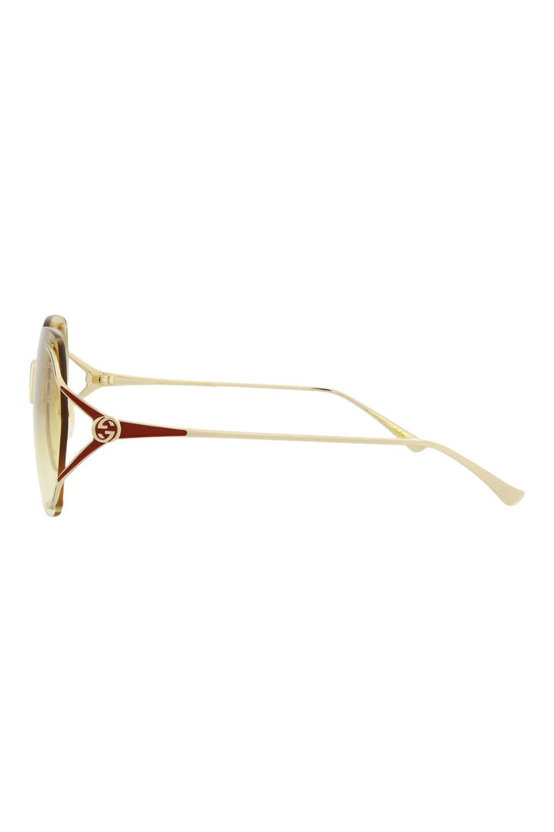 Novelty 59mm Round Sunglasses, Alternate, color, GOLD GOLD YELLOW