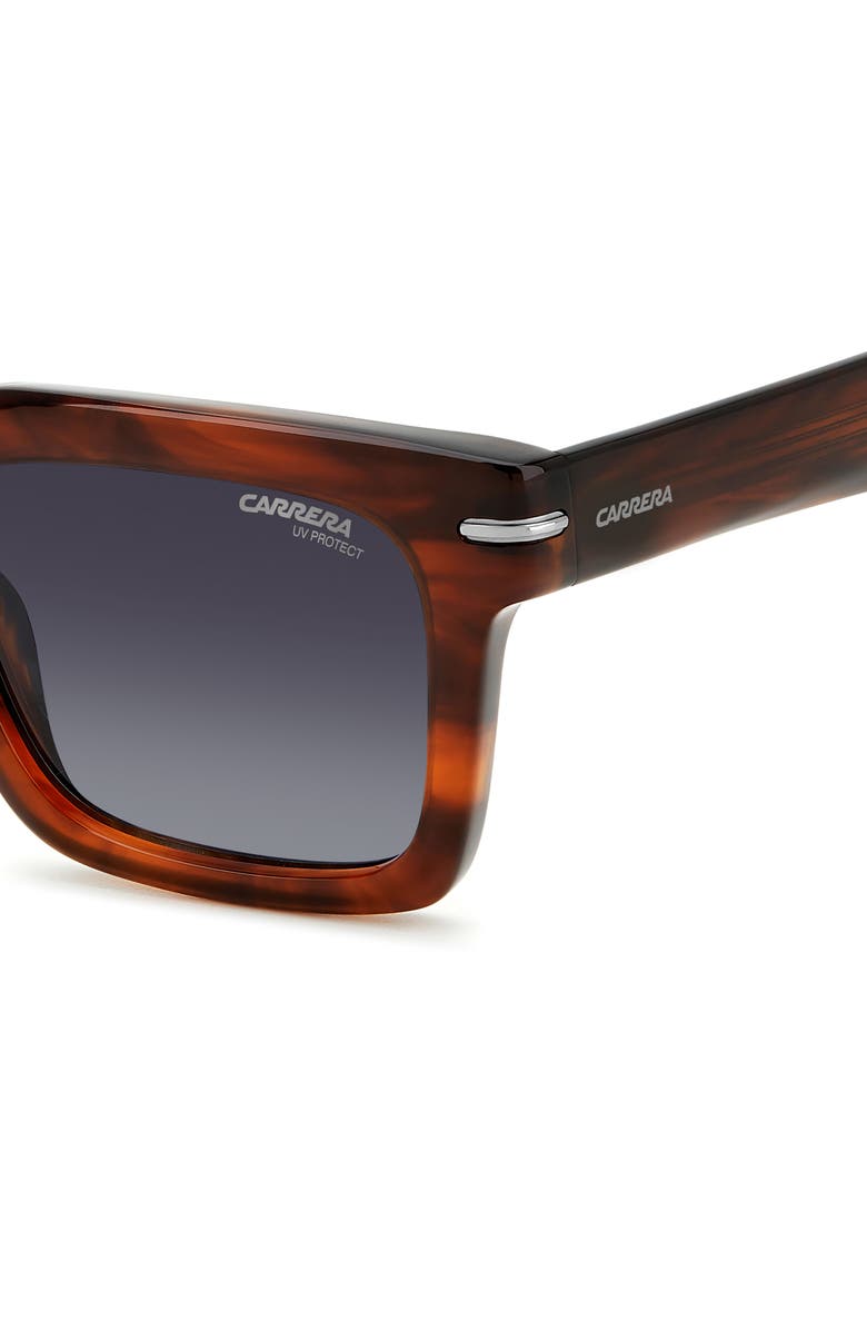 Carrera Eyewear 52mm Square Sunglasses, Alternate, color, Brown Horn