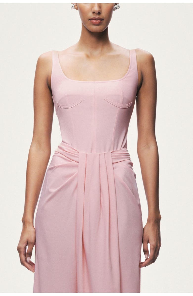 Nocturne Boned Detail Bodysuit, Main, color, Pink