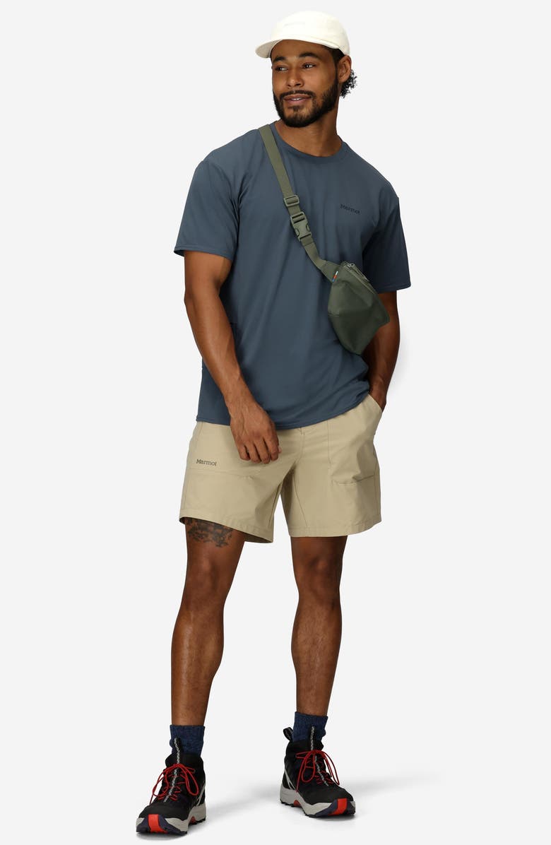 Marmot AirExchange SolarShield UPF Crewneck T-Shirt, Alternate, color, Thunderhead