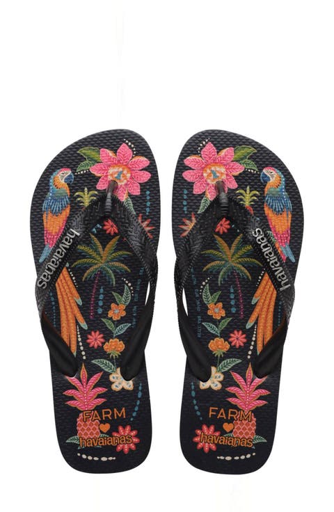 x Farm Rio Print Footbed Flip Flop (Women)