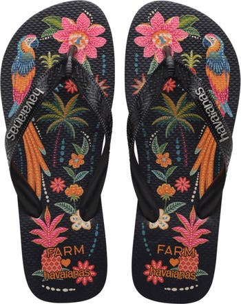 x Farm Rio Print Footbed Flip Flop