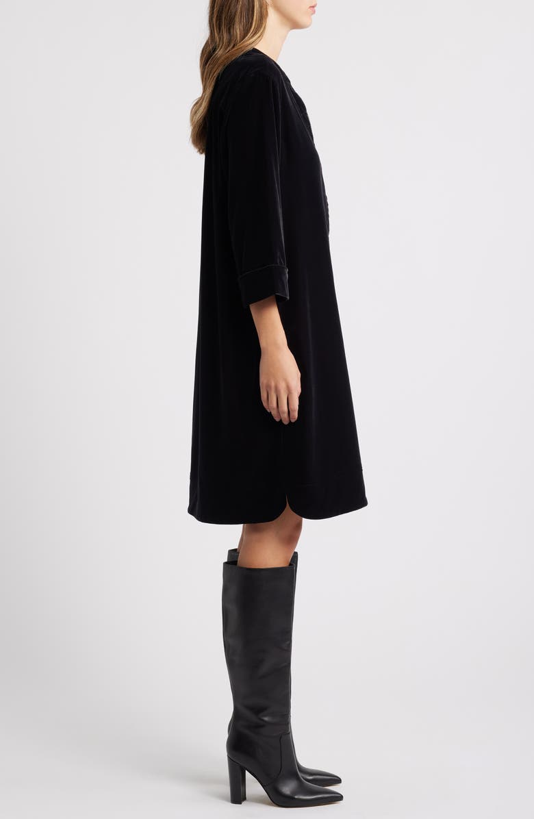 Masai Copenhagen Nokolo Velvet Shift Dress, Alternate, color, 
