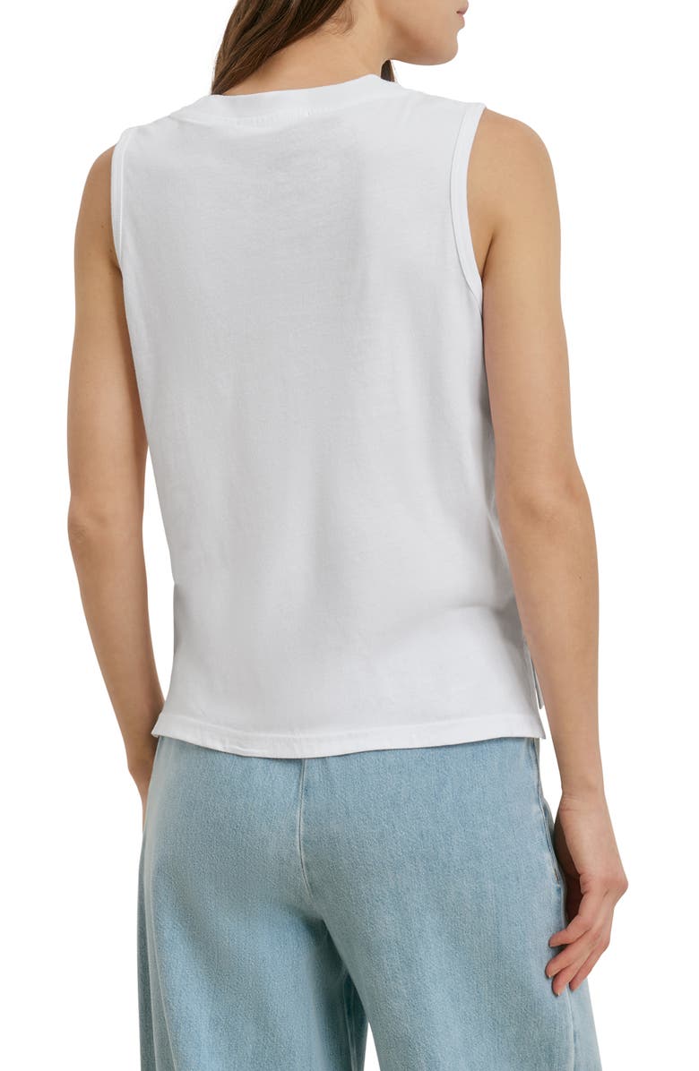 Favorite Daughter The Everyday Organic Cotton V-Neck Tank, Alternate, color, White