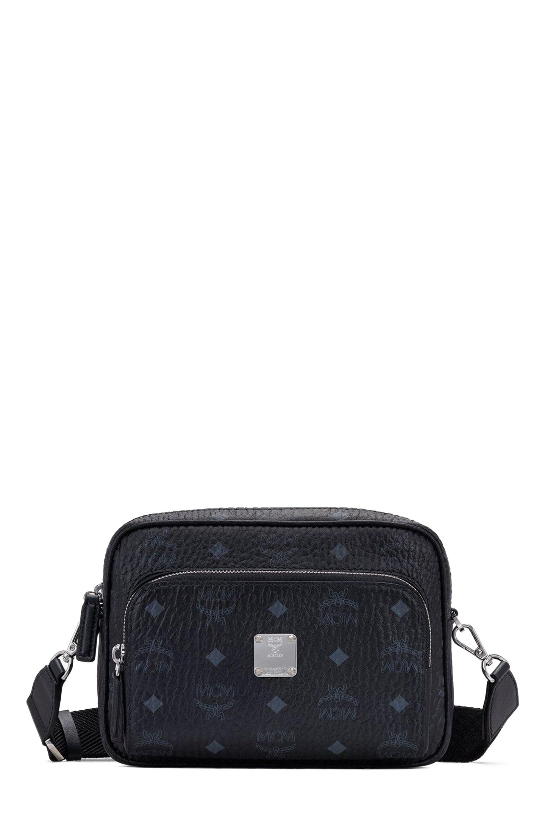 MCM Aren Crossbody in Visetos, Main, color, 