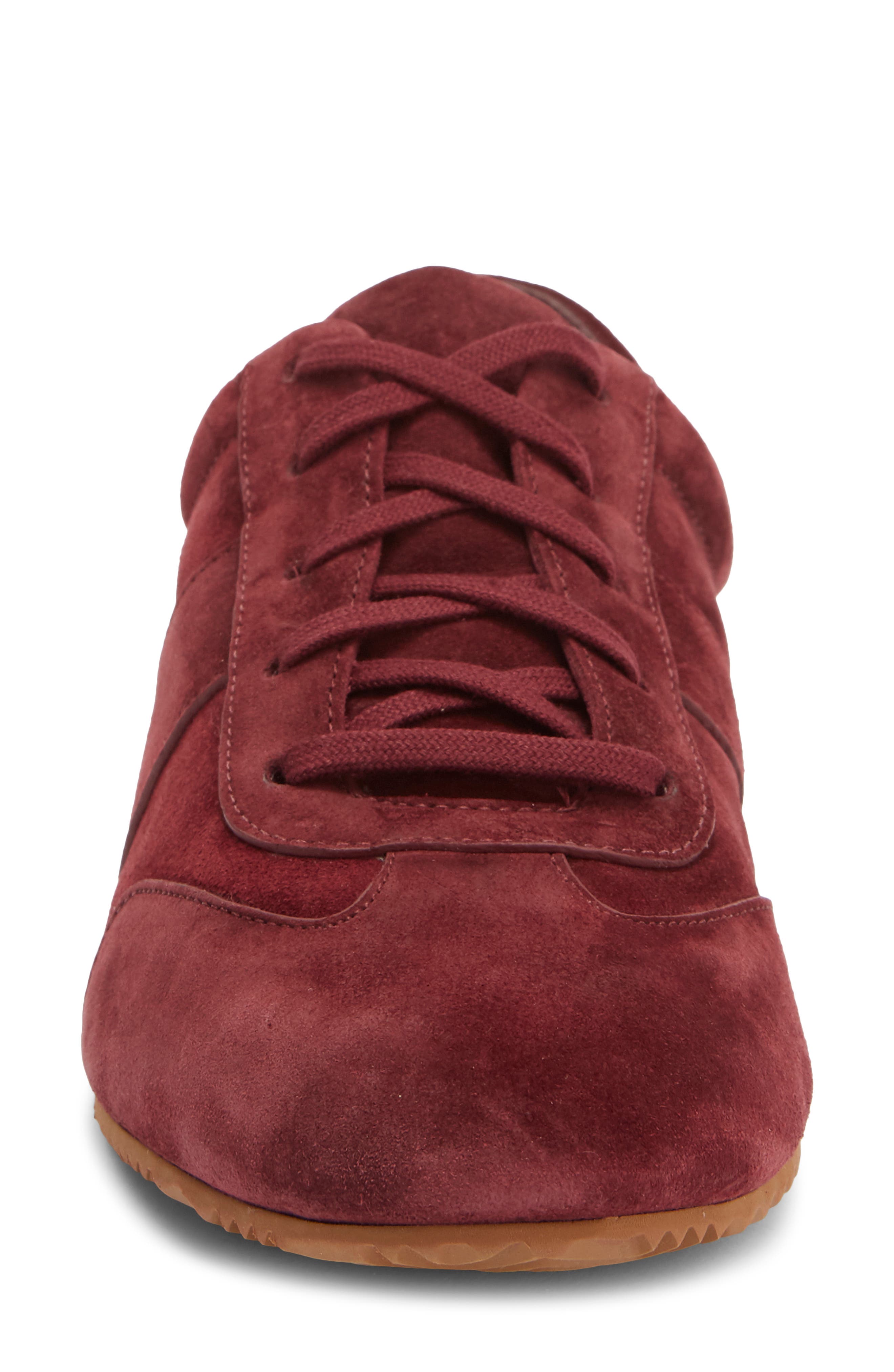 TERRA BALLET SNEAKER, Alternate, color, RUBY SUEDE