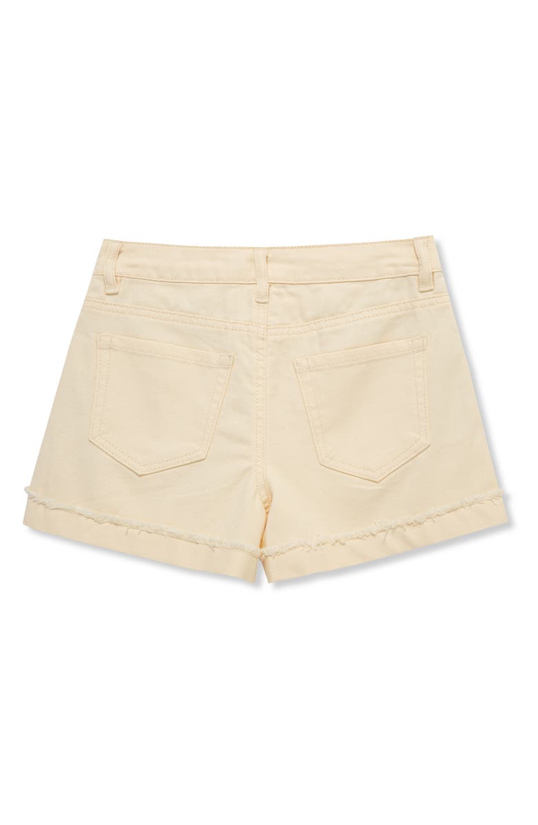 Truce Kids' Embellished Distressed Shorts, Alternate, color, Cream