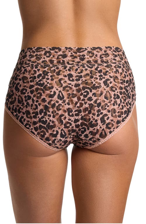 Hanky Panky Print Lace Briefs In Animal Print