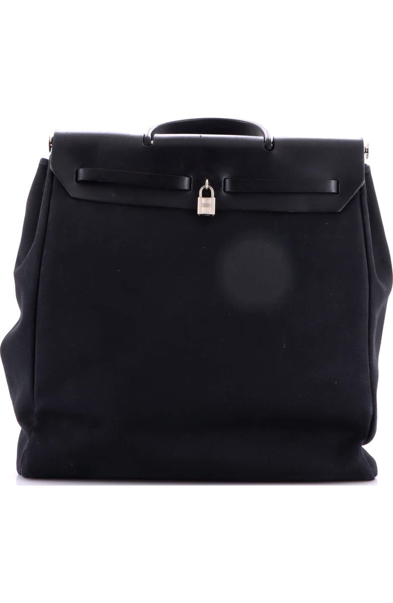 Pre-Owned Hermes Herbag Toile and Leather GM, Alternate, color, Noir