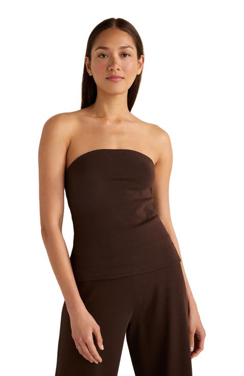 Organic Cotton Modal Strapless Top