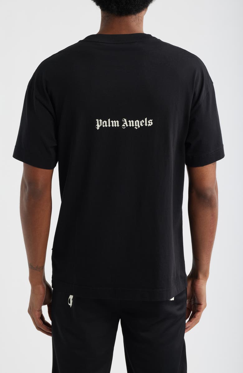 Palm Angels Statement Graphic T-Shirt, Alternate, color, Black Off White